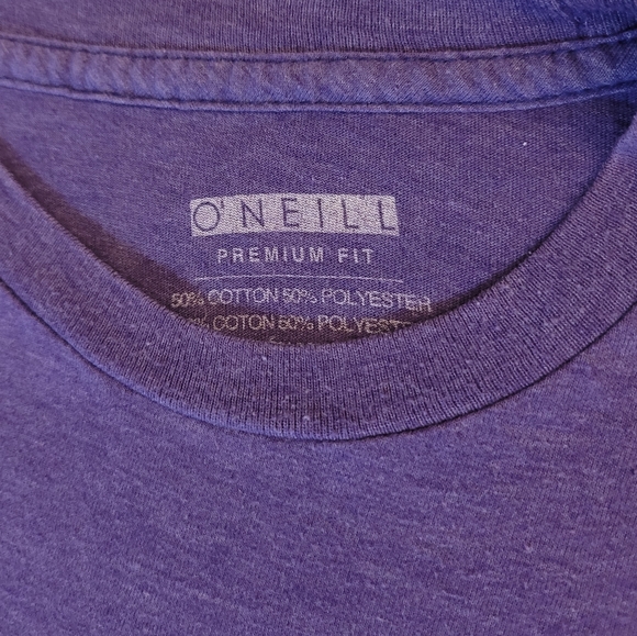 O'Neill | Premium Fit Short Sleeves Small T-Shirt purple & grey Poly Cotton - Picture 4 of 10